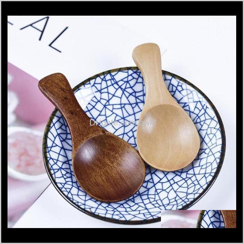 

Spoons Flatware Kitchen, Dining Bar Home & Garden Drop Delivery 2021 Naturel Wooden Coffee Tea Sugar Salt Scoop Kitchen Utensil Set Mini Wood