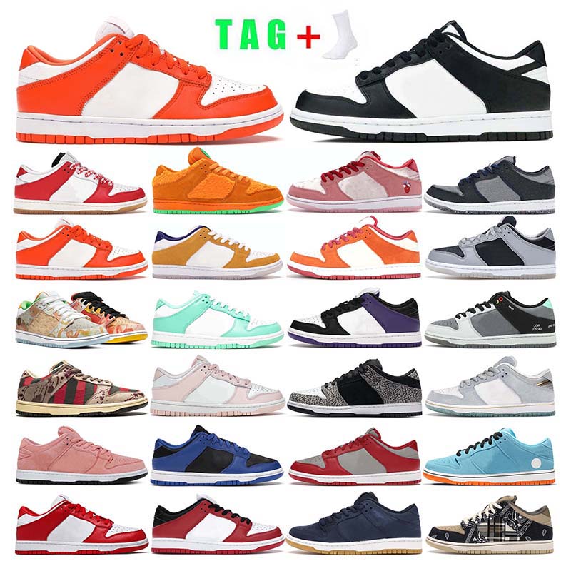 

mens running Shoes women dunk Black White Orange Pearl university bule Court Purple green glow Chicago Syracuse sport sneakers trainer outdoor fashion, 31 laser orange