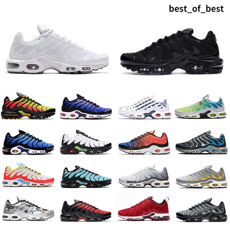 

Men women Running Shoes tn plus se Triple Black White Hyper blue Rainbow Worldwide athletic mens trainer des chaussures 36-45, Frequency pack 40-45