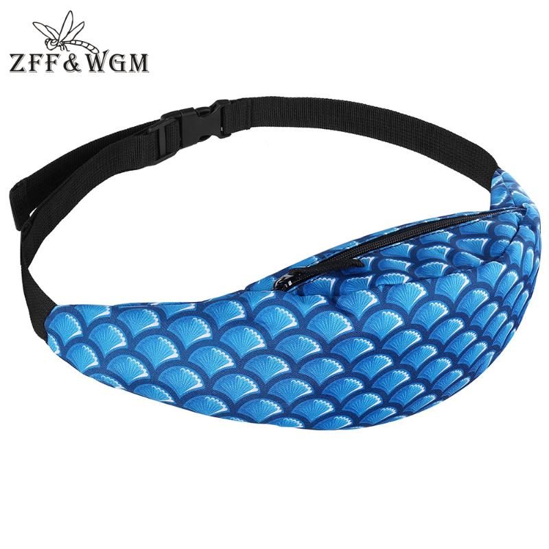 

ZFF&WGm 3D Print Shoulder Bag Fanny Pack Chest Women Hip-Hop Belt Bags For 2021 Phone Pouch Waist