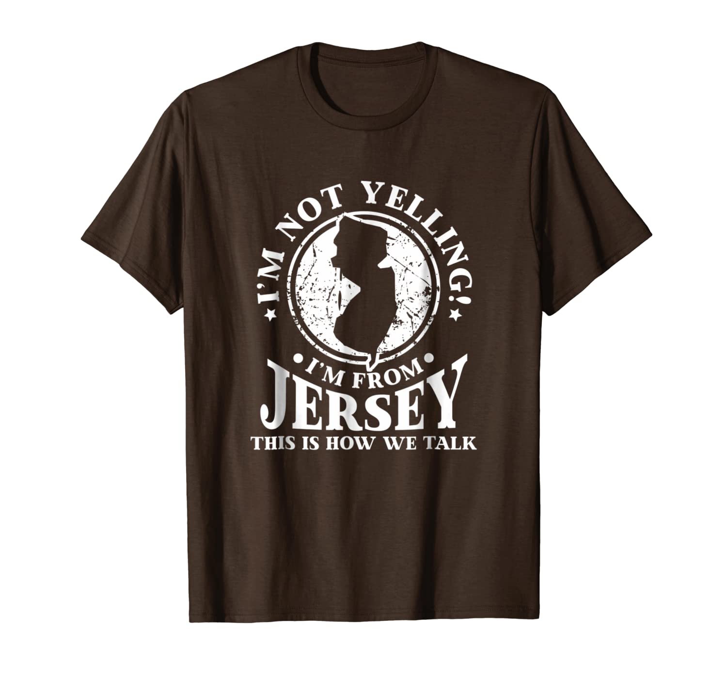 

i'm not yelling,-i'm from new jersey love t-shirt be proud, White;black