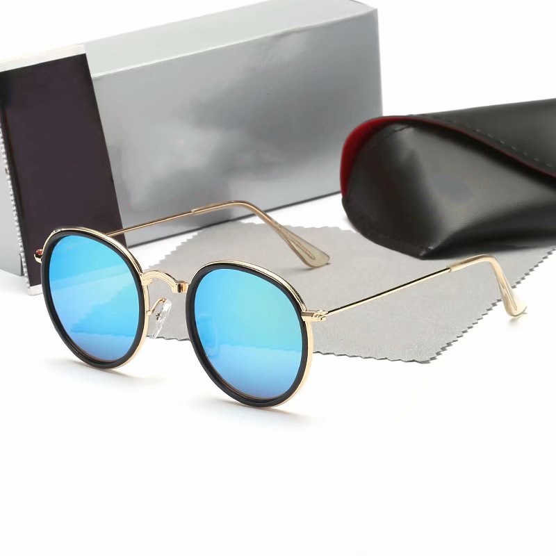 

Wholesale-2021 Fashion Round Sun Glasses Vintage Men Women Brand Designer Sunglass Retro Cat Eye Erika Sunglasses Gafas Oculos De Sol3448, White;black