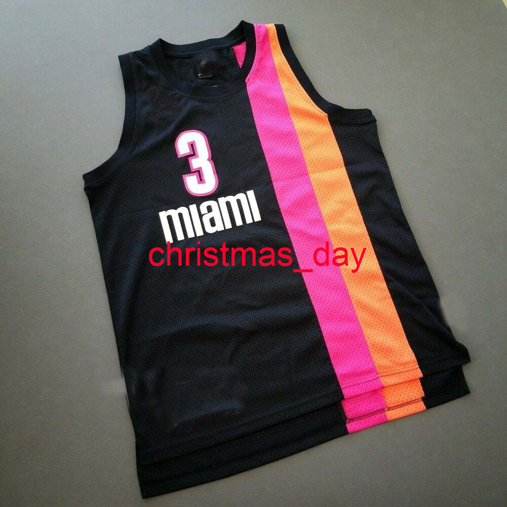 

100% Stitched Dwyane Wade Jersey black Men XS-5XL 6XL shirt basketball jerseys Retro NCAA