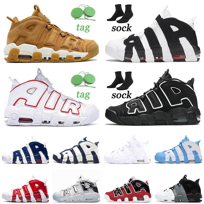 

2021 Top Quality Scottie Pippen Basketball Shoes Premium Wheat Bulls White Varsity Red Island Green Off Air More Max Uptempo Womens Sneakers Mens Trainers Size 36-47, A27 barely green 36-45