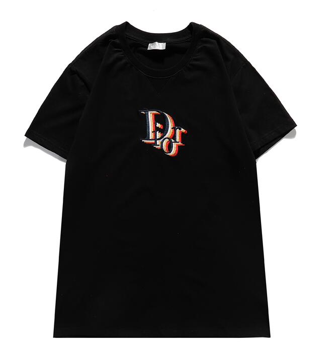 

t Shirt Men's summer fashion short sleeve top women's letterprint solid color casual breathable, White;black