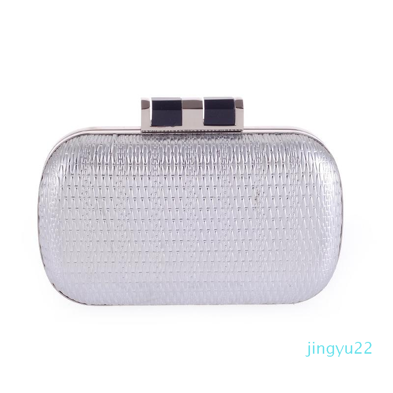 

Designer-Evening Bags Trendy Women Classic Clutch Purse Bag Wedding Party Bridal Handbag Silver Gold Black Chain Shoulder Bags, Glod