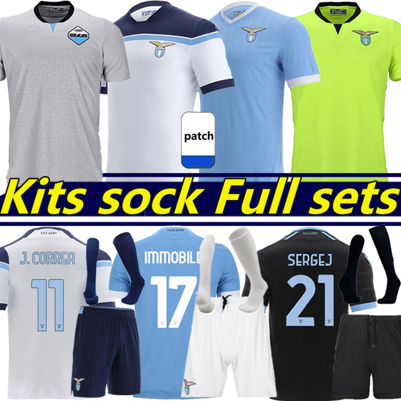 

Lazio 22/23 soccer jerseys F. ANDERSON PEDRO LUIS ALBERTO J.CORREA IMMOBILE maglie da calcio SERGEJ LAZZARI ZACCAGNI MarusicVedat Kits sock Full sets football shirts, 21-22 third