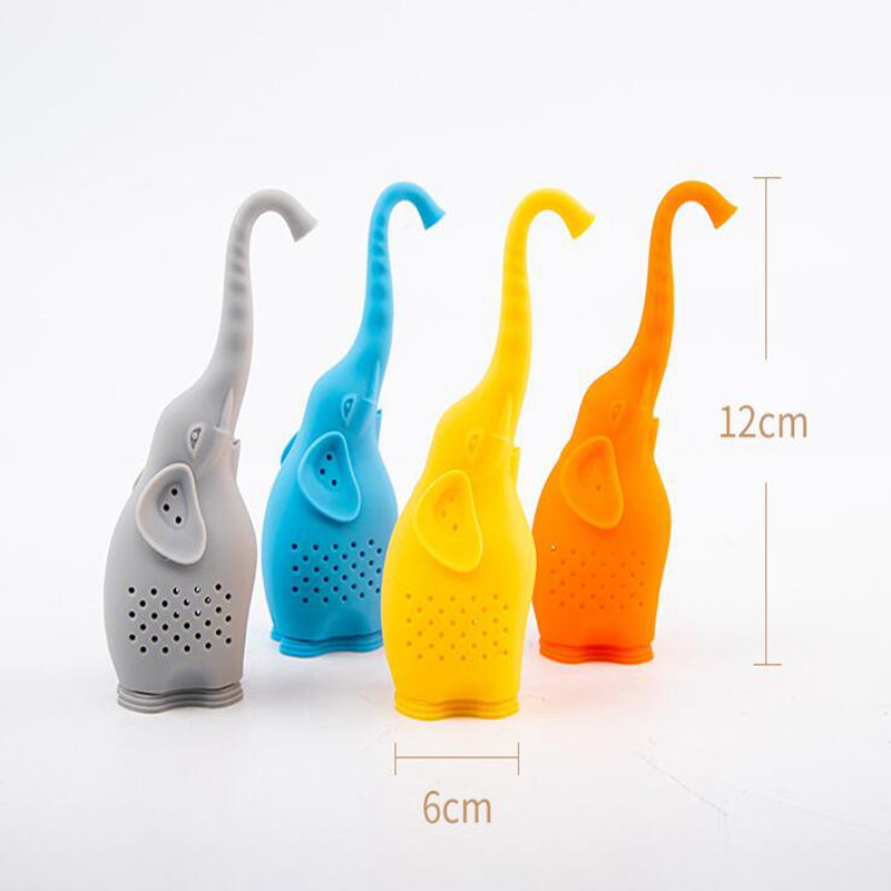 

Animal Tea Infuser Cute Small Elephant Silicone Tea Strainer Coffee Loose Leaf Strainer Bag Mug Filter Diffuser Tea Accessories