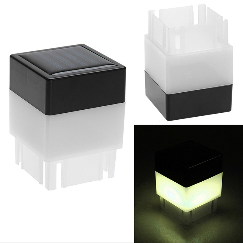 

Outdoor Lighting Beautiful Solar Lamp for City Street Lightings Column Head Post Cap Solars Lights 50*50mm Al Tube LED Light Front Backyard Landscaping Residential