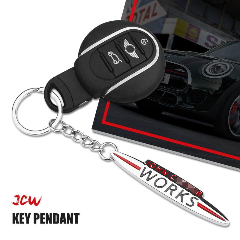 

Keychains 1pcs Car Keychain Metal JCW Key Pendant Buckle Ring Accessory For MINI COOPER S F55 F56 R55 R56