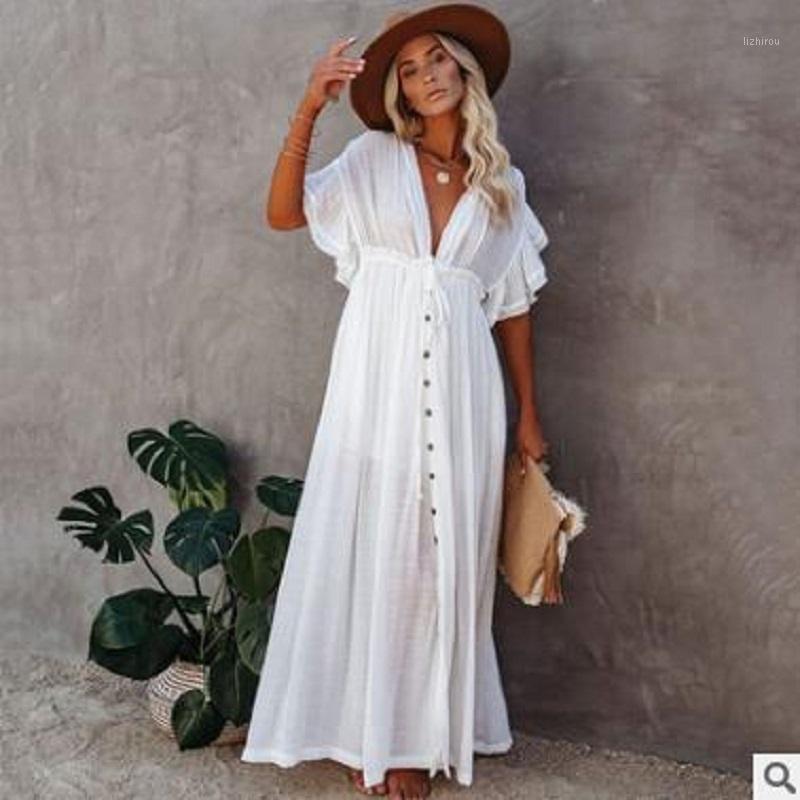 

Summer Beach Dress For Woman Tunic Maxi Dresses 2021 Skirt Women's Swimwear, Black dress