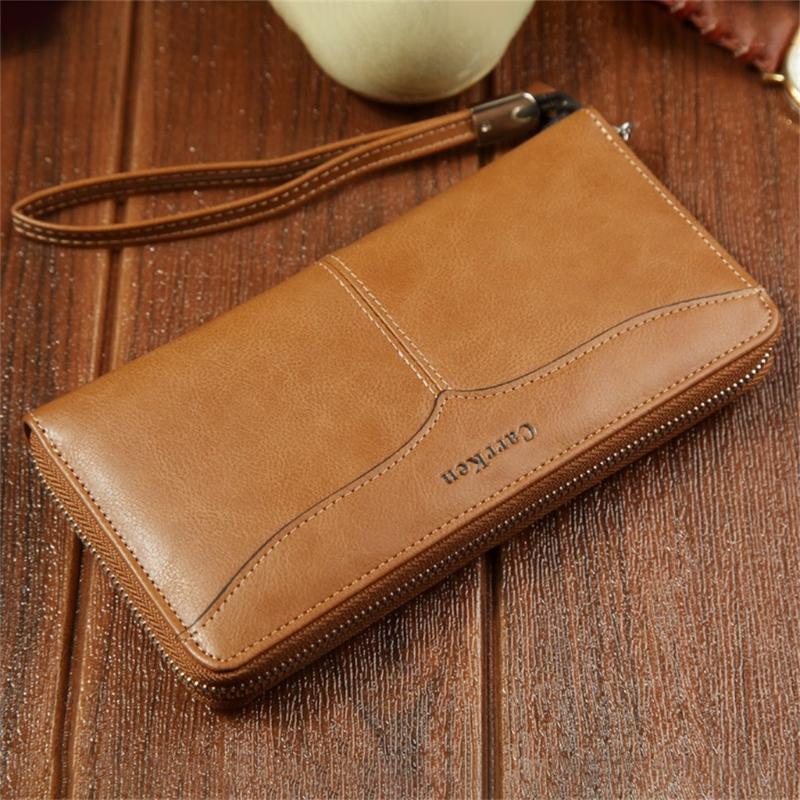 

Wallets Men Long Wallet Casual Multi-function Clutch Bag Card Package Multi-card Holder, Red;black