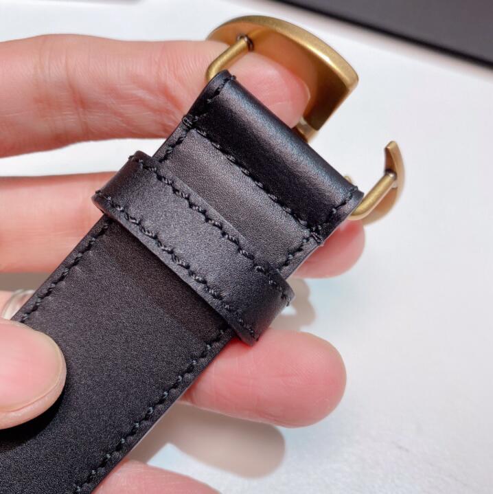 

NEW 2023 Designer Belts Luxury Men Classic fashion casual letter smooth buckle womens mens leather belt with orange box 020, Belt with box