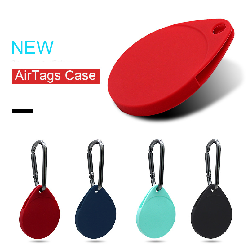 

Circular Sticker Charm Protective Cover Soft Silicone Case Shell Location Tracker Protector With Buckle for AirTags Bluetooth Accessories