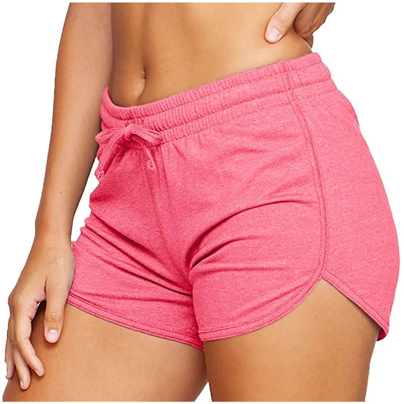 

Gym Clothing Women' Sports Dolphin Yoga Pilates Shorts Adult Summer Solid Color Drawstring Training Pants Pocket Casual -2XL, Black