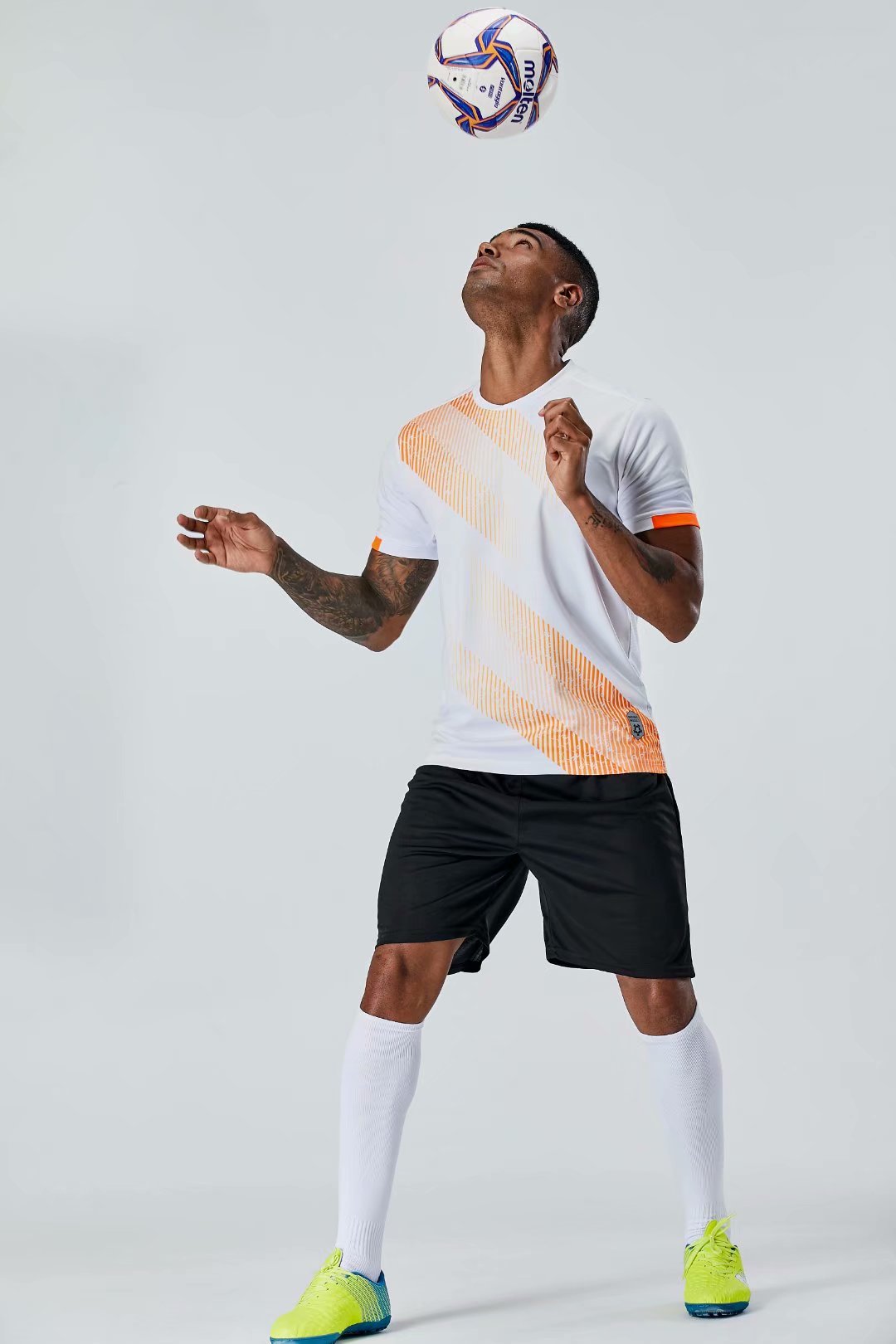 

#0158 Football uniform men+kids soccer Jersey printing team custom track and field sports short-sleeved shirt, Black;yellow