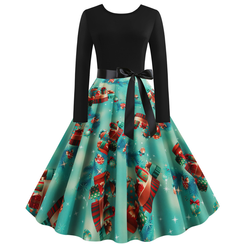 

60%off Halloween Womens Casual Dress bat pumpkin embroidery plus size women's dresses comfortable party high, Picture3