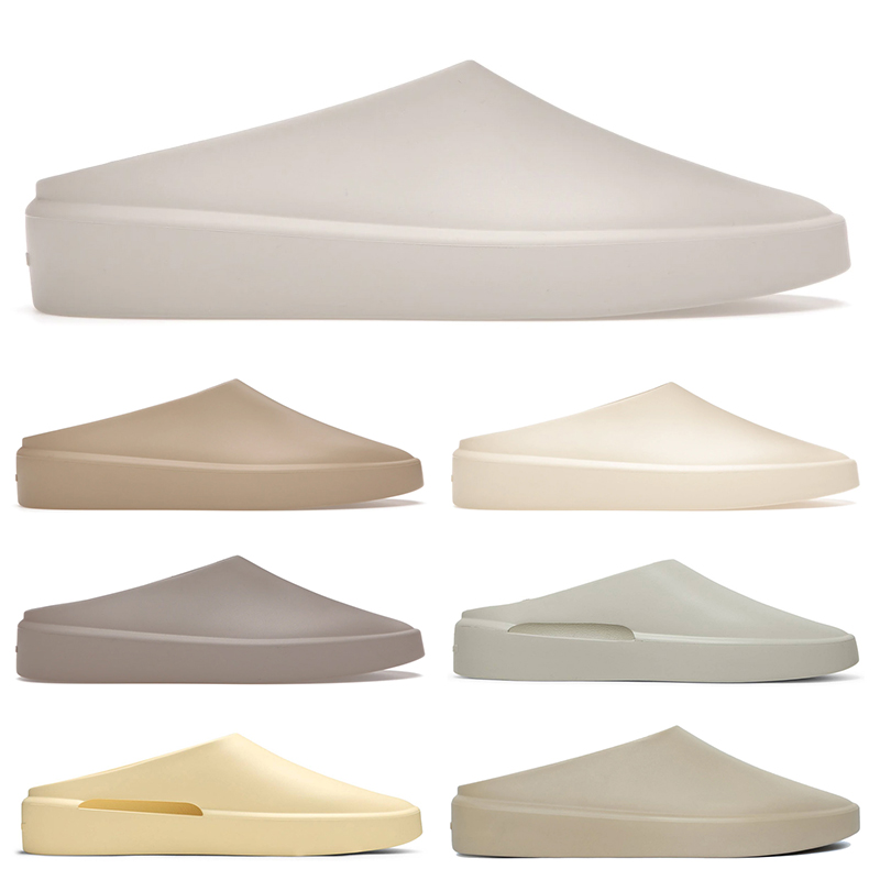 

Big Size US 12 Slippers The California Slip-On 2022 Fashion Women Mens EVA Designer Slides Almond Cement Concrete Cream Oat Sandals Slip On Shoes Slipper, No#5 oat 36-46