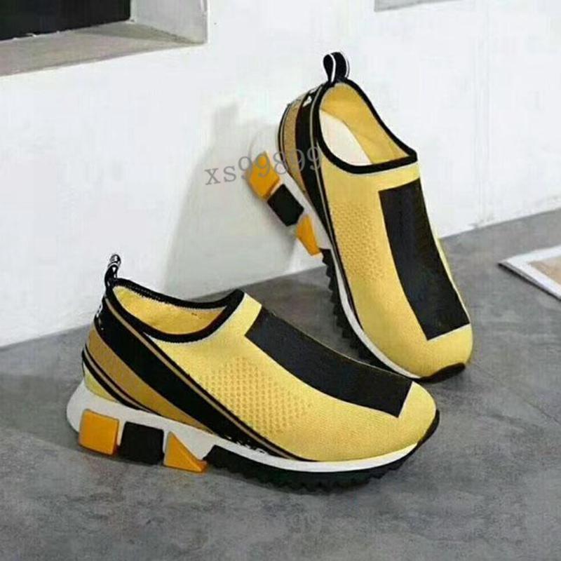 

Design Sorrento Sneaker Knit trainers Men Fabric Stretch Jersey Slip-on Sneakers Rubber Breathable Casual Shoes ImB, Black;red