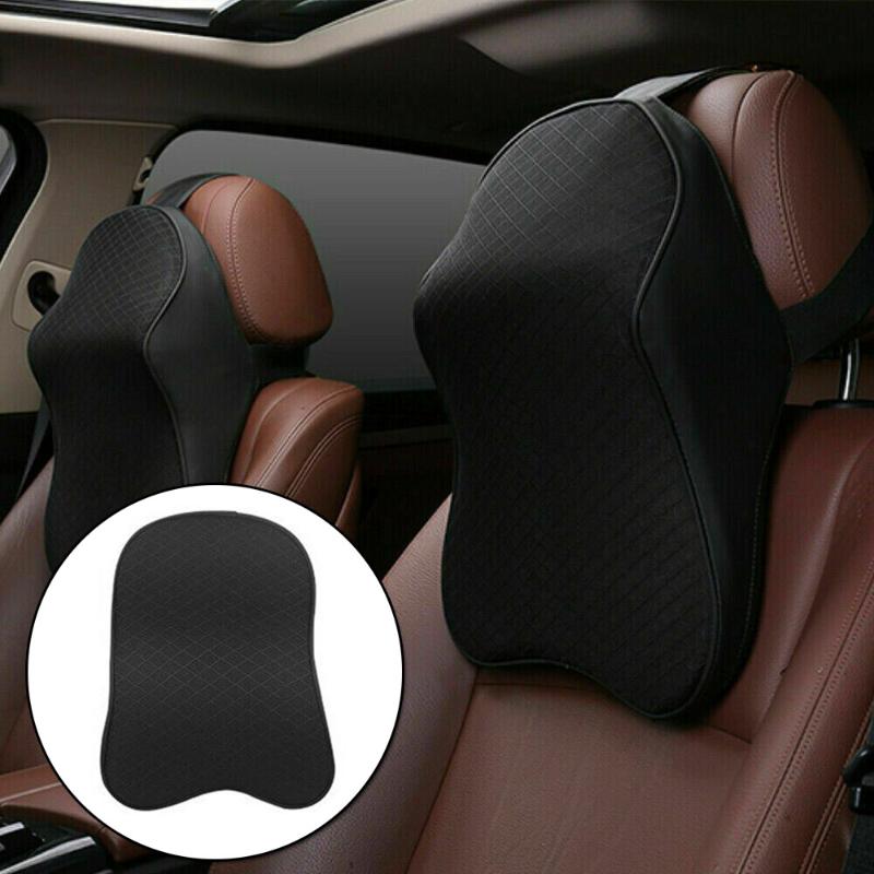 

Seat Cushions 1X Car Headrest Pad Memory Foam Neck Rest Support Cushion Accessory
