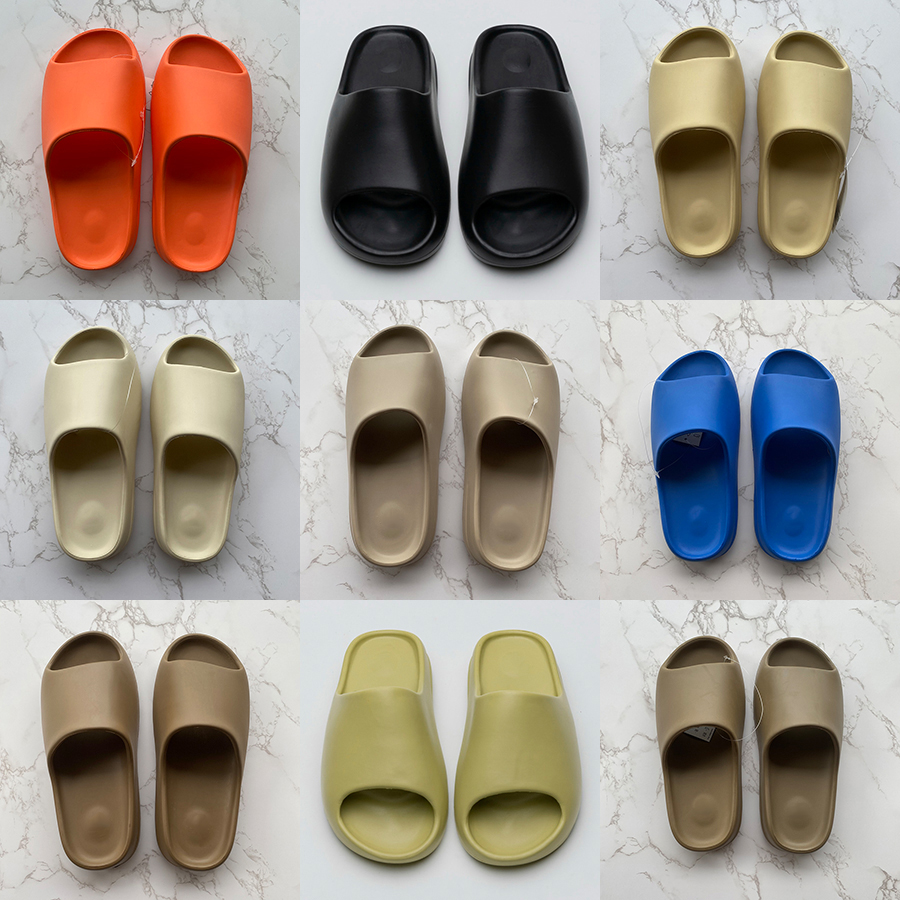 

TopSportMarket Slides Slippers Men Women Desert Sand Black Bone White Core Brown Enfora Blue Orange Resin Slide Foam Runner Moon Gray Sandals Pure Soot Green Glow, Core g55492gw5350