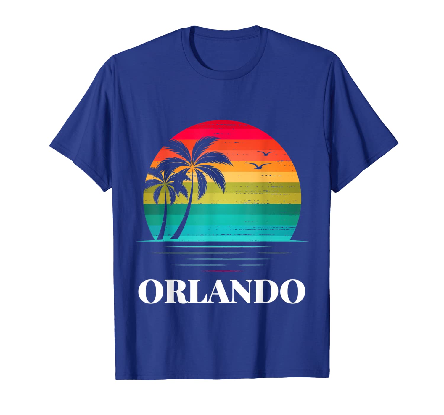 

orlando florida vacation beach island family group gift t-shirt, White;black