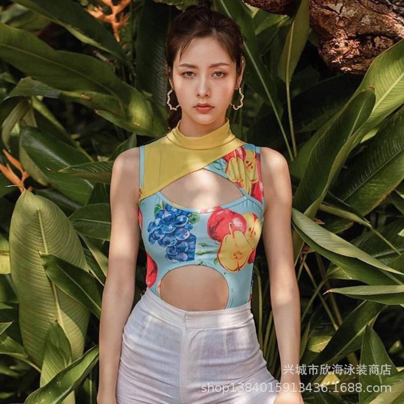 

Swimsuit Woman One Piece Trikini Swimsuits For Women Female Fused Women's One-Piece Retro Thailand Hollow Suits