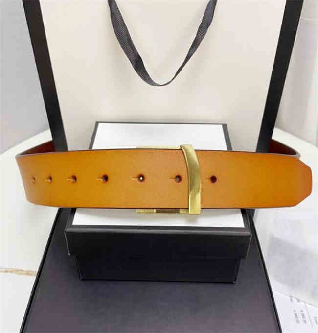 

2021 fashion belt, male and female designer large buckle , cowhide, black, brown, 2 colors available, classic casual 3.8cm with Box.AA68 AAAA21, Yellow