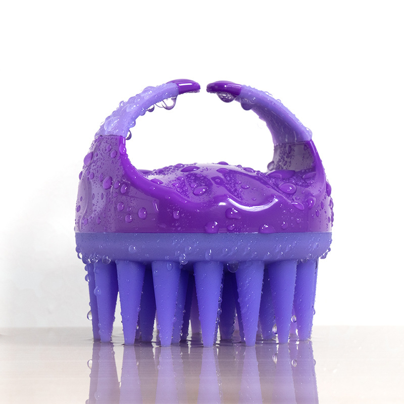 

Silicone Shampoo Brush Scalp Massage Comfortable Washing Comb Body Bath Spa Slimming Head Massager Hair Wash Kamm Peigne pettine Massaggio testa Tête Kopf