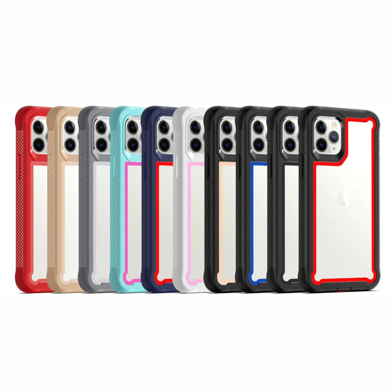 

Clear Hybrid Dual Layer 2 In 1 Shockproof Cases For iPhone 12 11 Pro Max XR XS X Samsung S9 Plus S10 S10e S20 S21 Ultra Note 10 10+ M10 A10 A20 A30 A50 A70, 10pcs/color/model