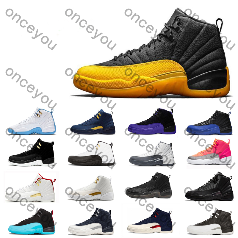 2021 New Arrival Basketball Shoes XII Grind Ice Cream Flu Game University Blue Indigo Taxi Air Jordens Jodan 12 12s for Mens Women Sneakers Trainers Size 7-13