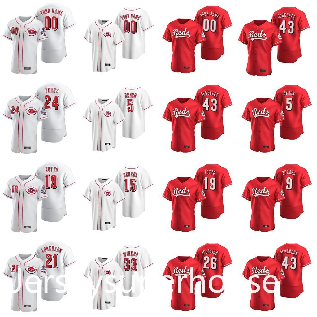 

Baseball Jerseys Womens Nick Senzel Jersey 54 Sonny Gray 26 Raisel Iglesias 21 Michael Lorenzen Luis Castillo Jose Peraza Custom Stitched, Blue;black