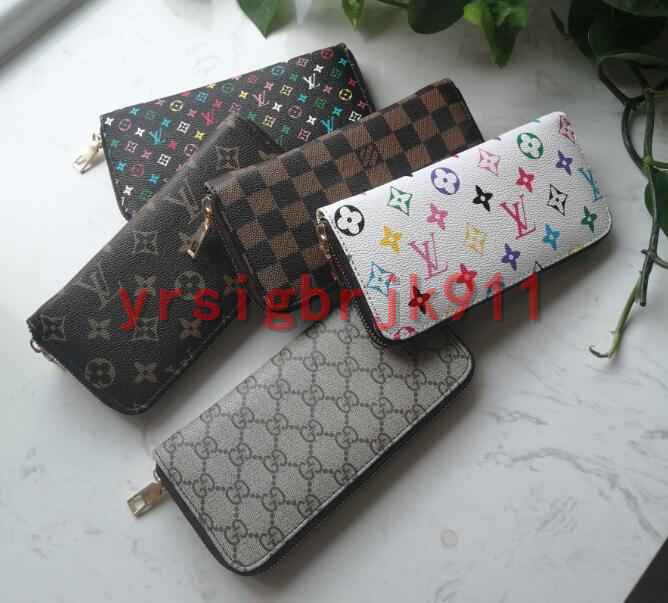 

74 Sell LV Louis women's Leather Designers Luxurys Coin Purse wallet Clutch Card package Key case men's Bank card package, Black;red