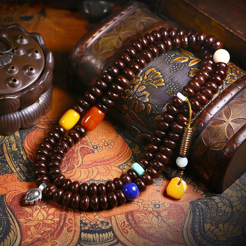 

Bangle Purple Gold Bowl Bodhi Buddha Beads 108 Hand Strings Men's And Women's Tibetan Stationery Accessories Boutique