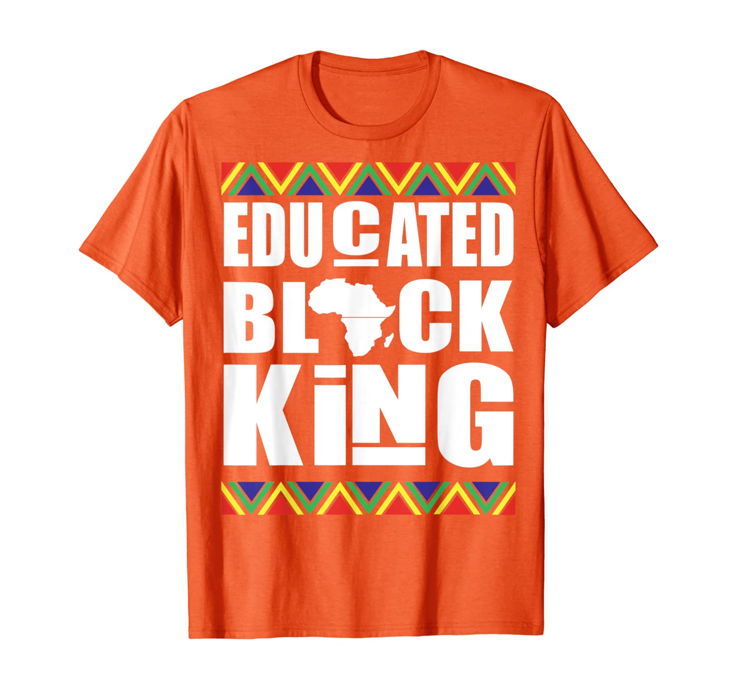 

Educated black king, Black history month t shirt, White;black