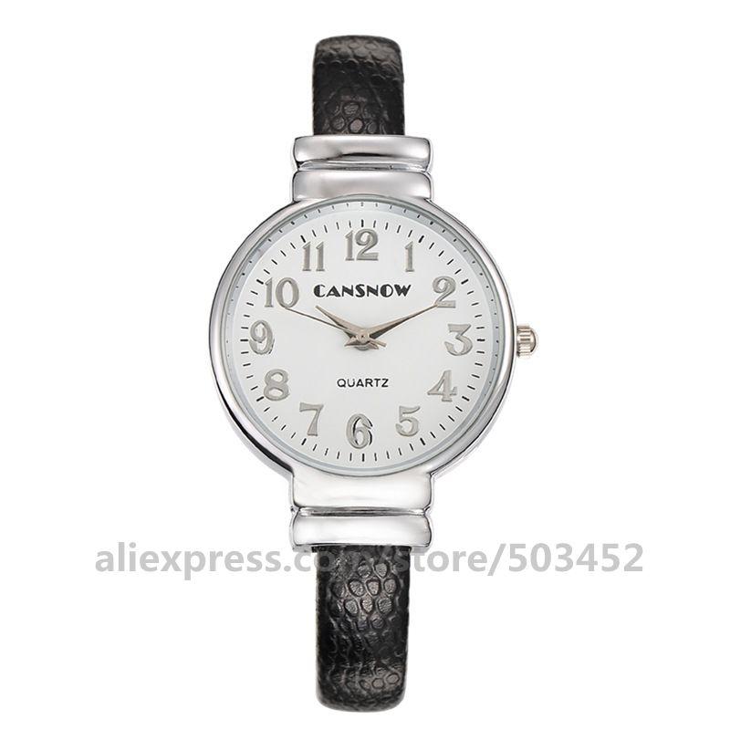 

100pcs/lot 103038 Arrive Watches For Womans Think Belt Clock Fashion Leather Simple Wholesale Sport Wristwatches, Red