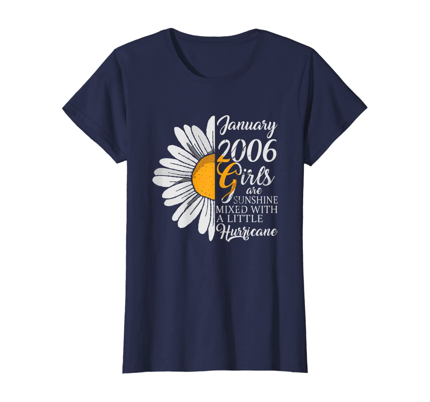 Womens January Girl T Shirt 14 Years Old Sunshine Birthday T-Shirt-image-699228490