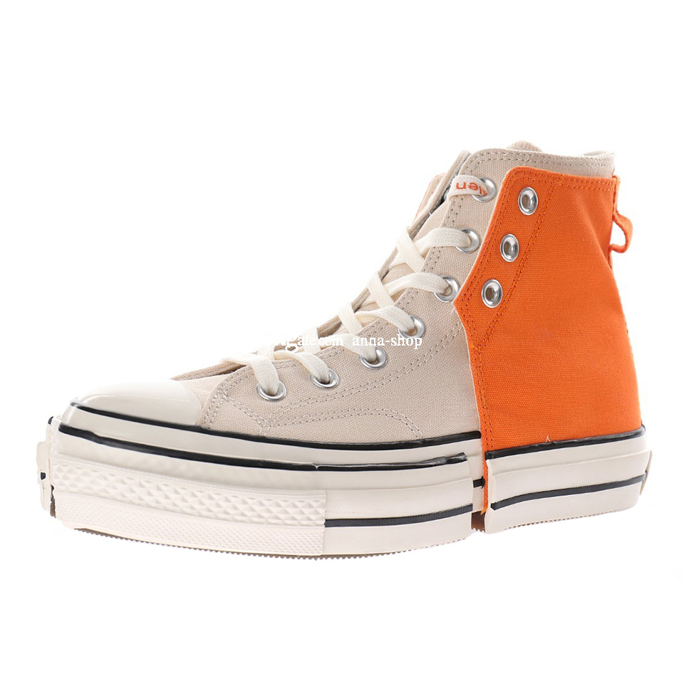 

Feng Chen Wang 2in1 High Canvas Shoes for Men Sports Chunky Shoe Mens Ankle Sneakers Womens Platform Sneaker Women Sport Platforms Boots Skate Boot Skates Sail Orange, 1 feng chen wang 2in1 sail orange