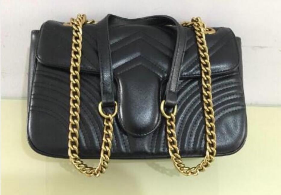 

New Popular Women Marmont bag gold silver chain Crossbody Handbags high quality Handbags women Shoulder Bags, Red