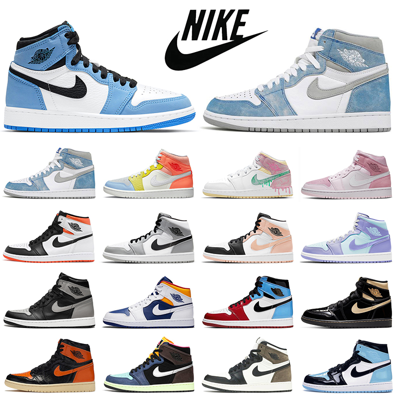 

Hyper Royal 1s Men Basketball Shoes Jumpman 1 University Blue Twist Womens Mens Trainers Sports Sneakers size 36-46