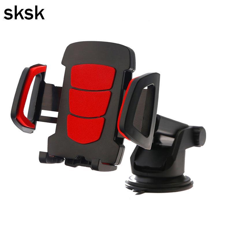 

Cell Phone Mounts & Holders SKSK Universal Car Holder Easy One Touch With Strong Stick Suction Cup Gps Support Mount