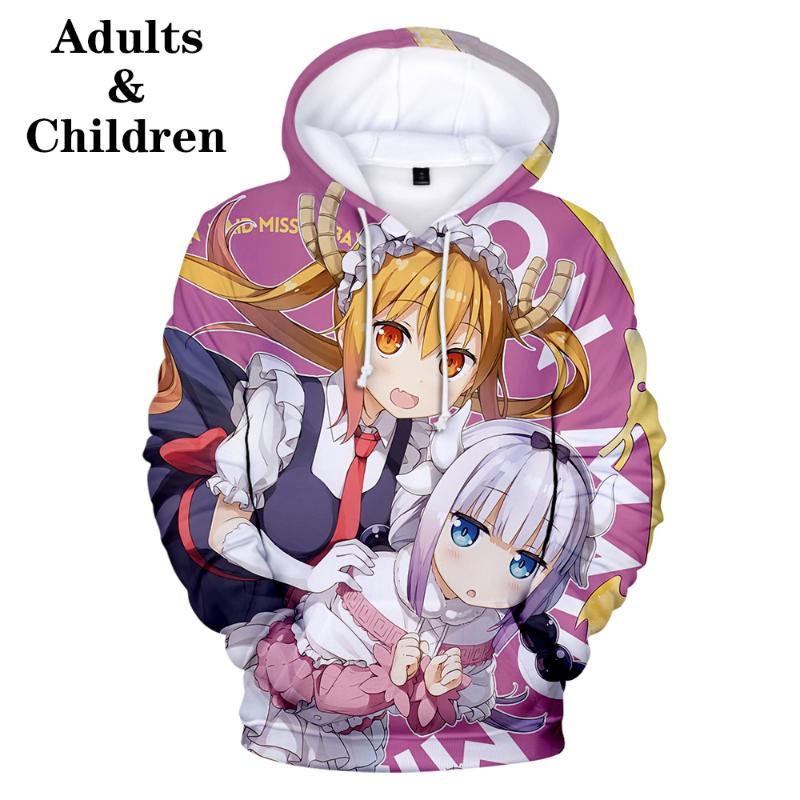 

Women's Hoodies & Sweatshirts Kobayashi Sanzhi No Maid Dragon Child Boy / Girl Autumn Sweatshirt Man Woman 3D Hooded Children Cartoon Cute P