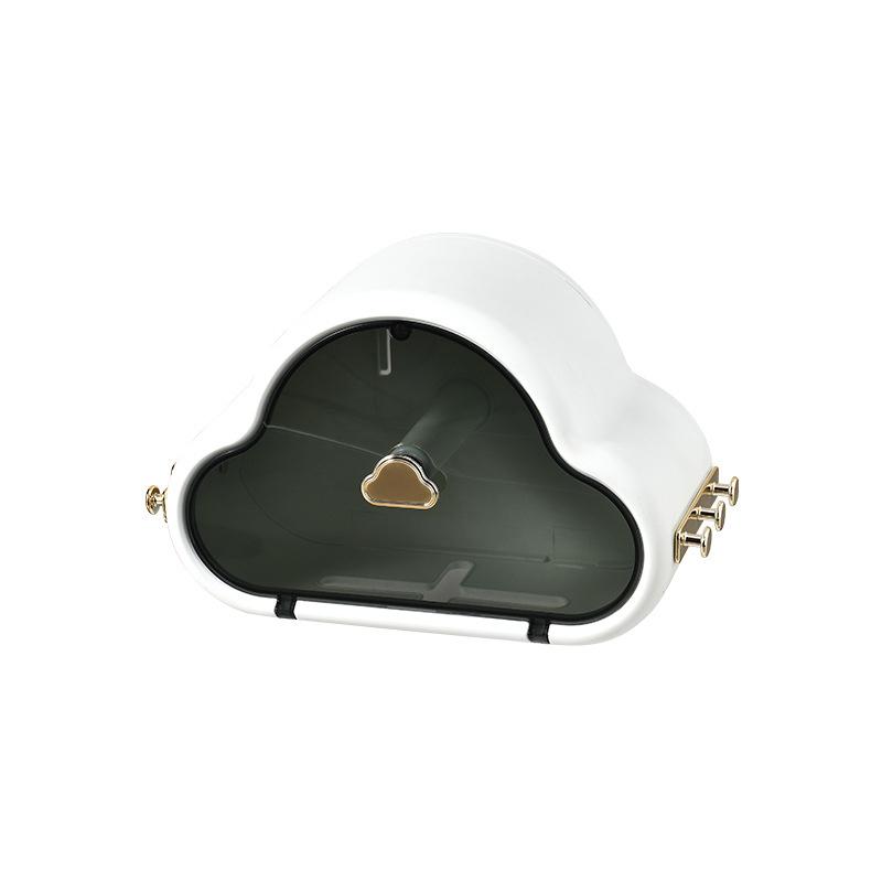 

Tissue Box Holder Paper Case Wall-Mounted Bathroom Dispenser Cute Cloud-Shape Napkin Shelf For Home Office P7Ding Boxes & Napkins