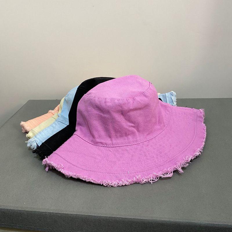 

bucket hat Double sided fisherman's Hat Women's personality fur brim basin versatile outdoor sunshade foldable lovers travel, Blue