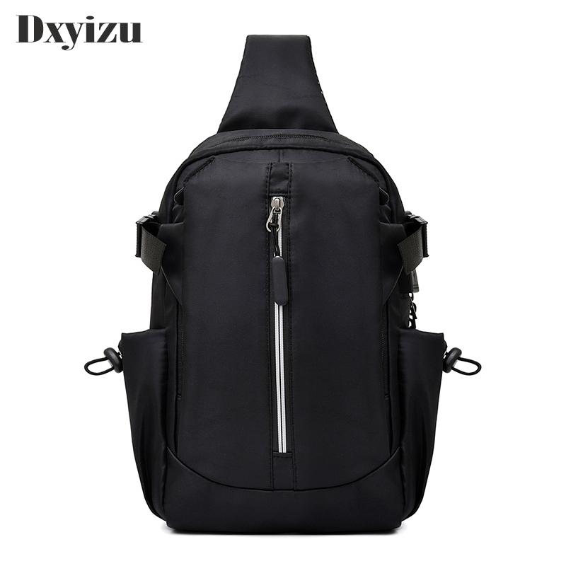 

Waist Bags Arrival Oxford Unisex Chest Pack Hit Color Single Shoulder Strap Back Bag Men Solid Crossbody Packs