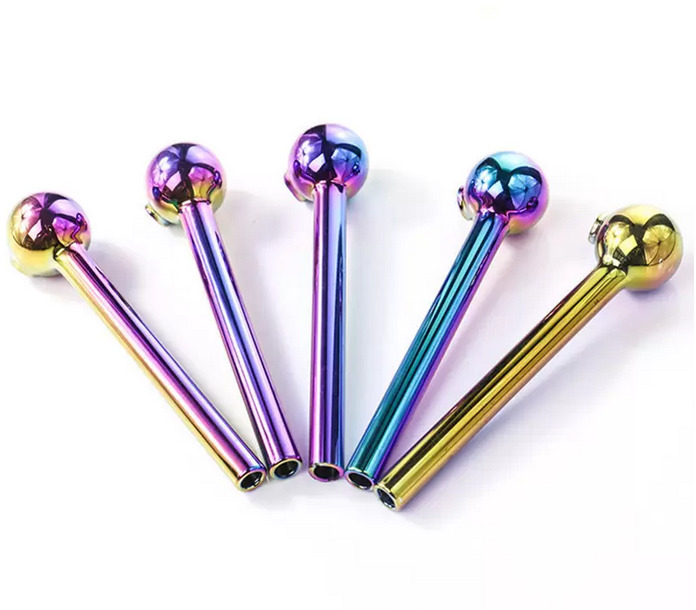 

Nano Plating Glass Oil Burner Pipe Colorful Quality Pipes Great Tube Nail Tips Glass pipe for smoke