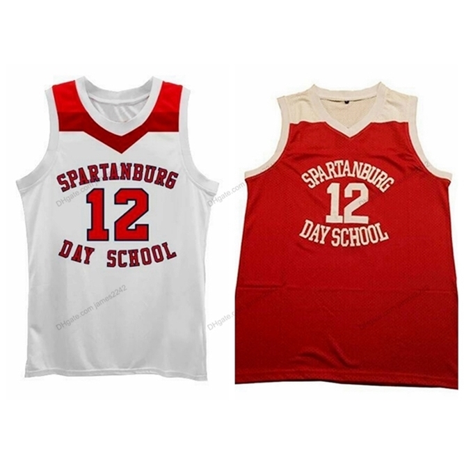 

Custom Retro Zion Williamson #12 High School Basketball Jersey Stitched White Red Size S-4XL Any Name Number Top Quality Jerseys