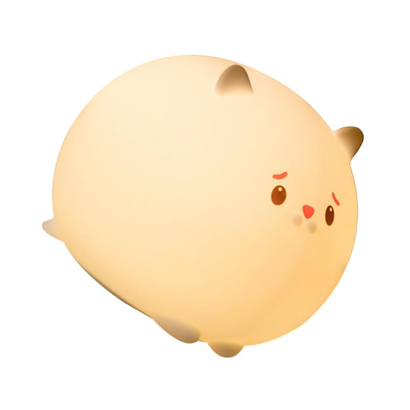 

Night Lights 1PC Cartoon Pat Cat Silicone Lamp Adorable LED Small Nursing