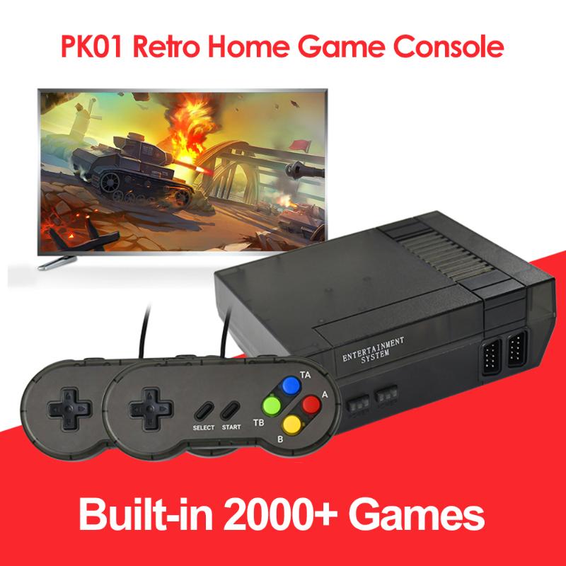 

Output Built-in 2000 Classic Gaming Player Retro Mini TV Game Console Video Games Support 9Pin Hole Handle For Kid Gift Portable Players