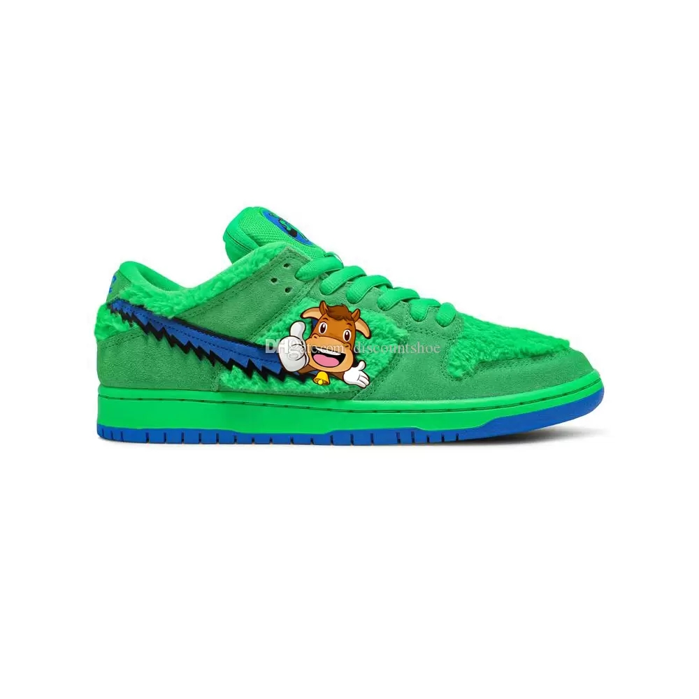 

High quality Grateful Dead Low SB Green Bear Basketball Shoes Men Women Sneakers SKU:CJ5378 300 (Delivery within 24 hours), Sku 304292 102